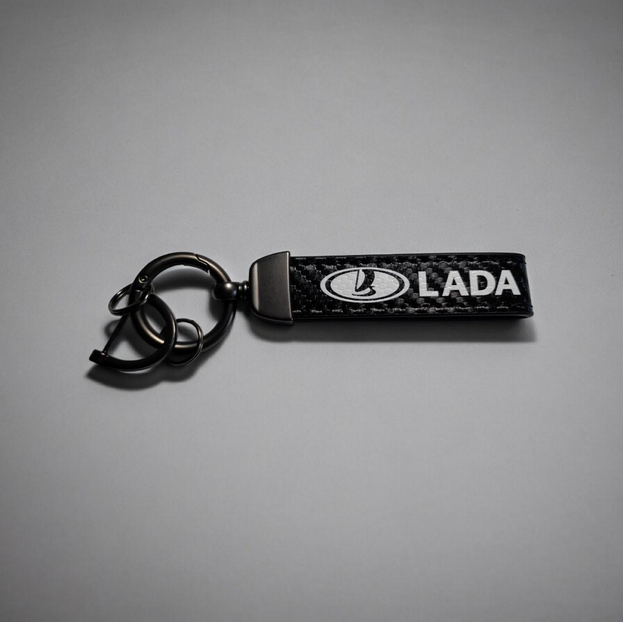 Брелок автомобильный Lada кожаный с карабином экокожа/металл (2235946061)