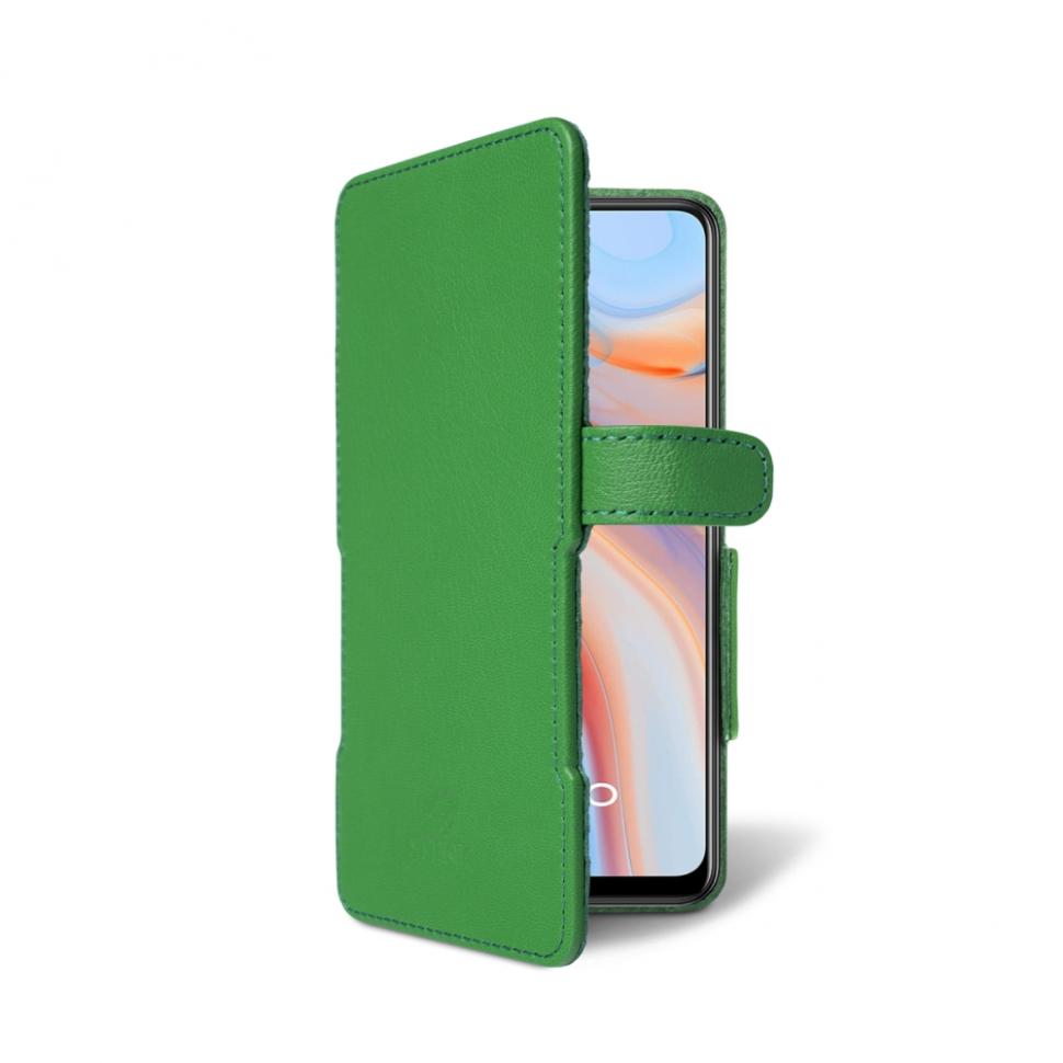 Чехол книжка Stenk Prime для OPPO Reno4 5G Зеленый (69104)