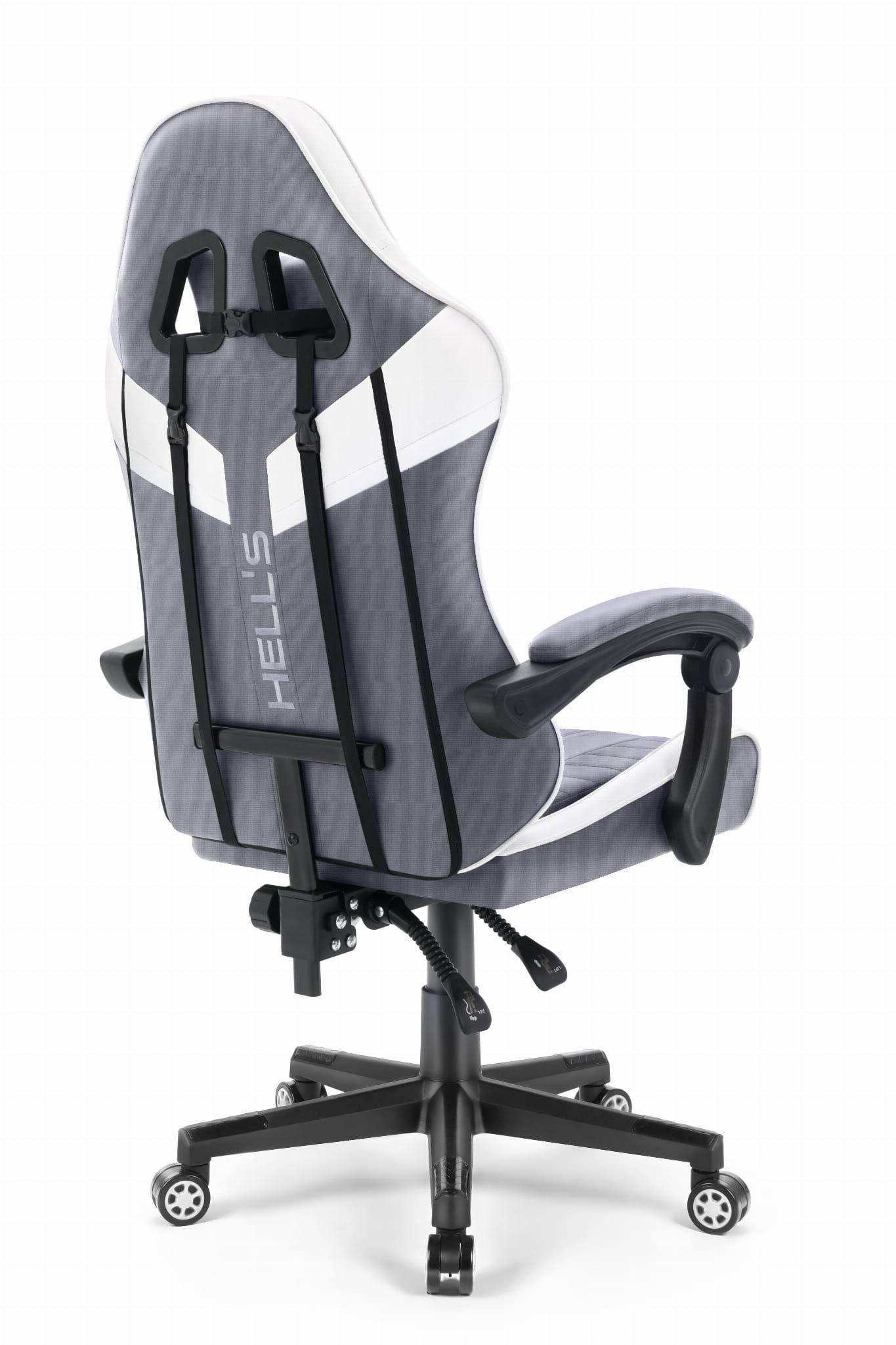 Компьютерное кресло Hell's Chair HC-1004 White/Grey - фото 4