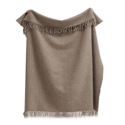 Плед меланж 140х200 см Бежевый - фото 3