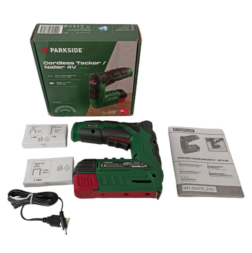 Степлер аккумуляторный PARKSIDE PAT 4 D6 4 В 2000 А-ч (23759670) - фото 9