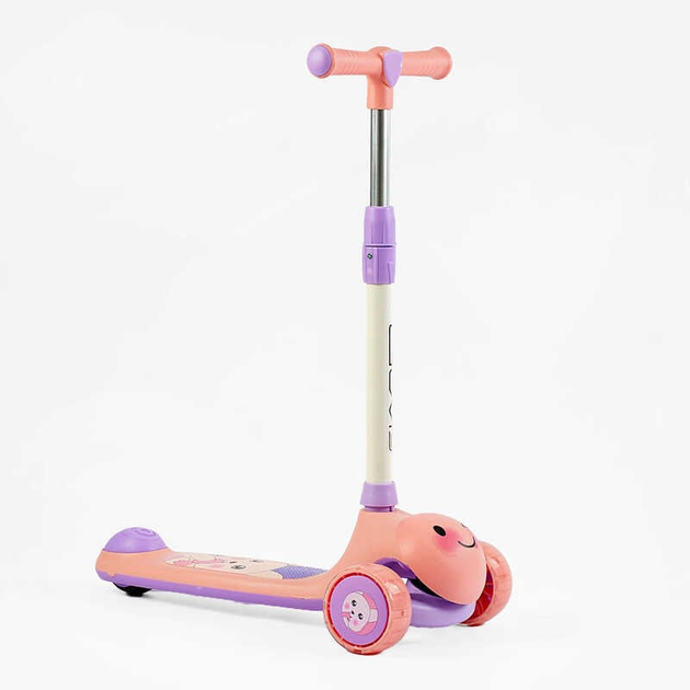 Самокат трехколесный Skyper LH-10502/10 музыка и подсветка платформы/руль съемный/в пакете/колеса PU со светом 112х42 мм (25105598)