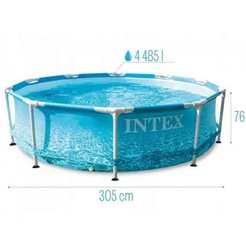 Бассейн каркасный Intex с фильтром и сливным клапаном 4485 л 305x76 см (28208) - фото 2 Бассейн каркасный Intex с фильтром и сливным клапаном 4485 л 305x76 см (28208) - фото 2
