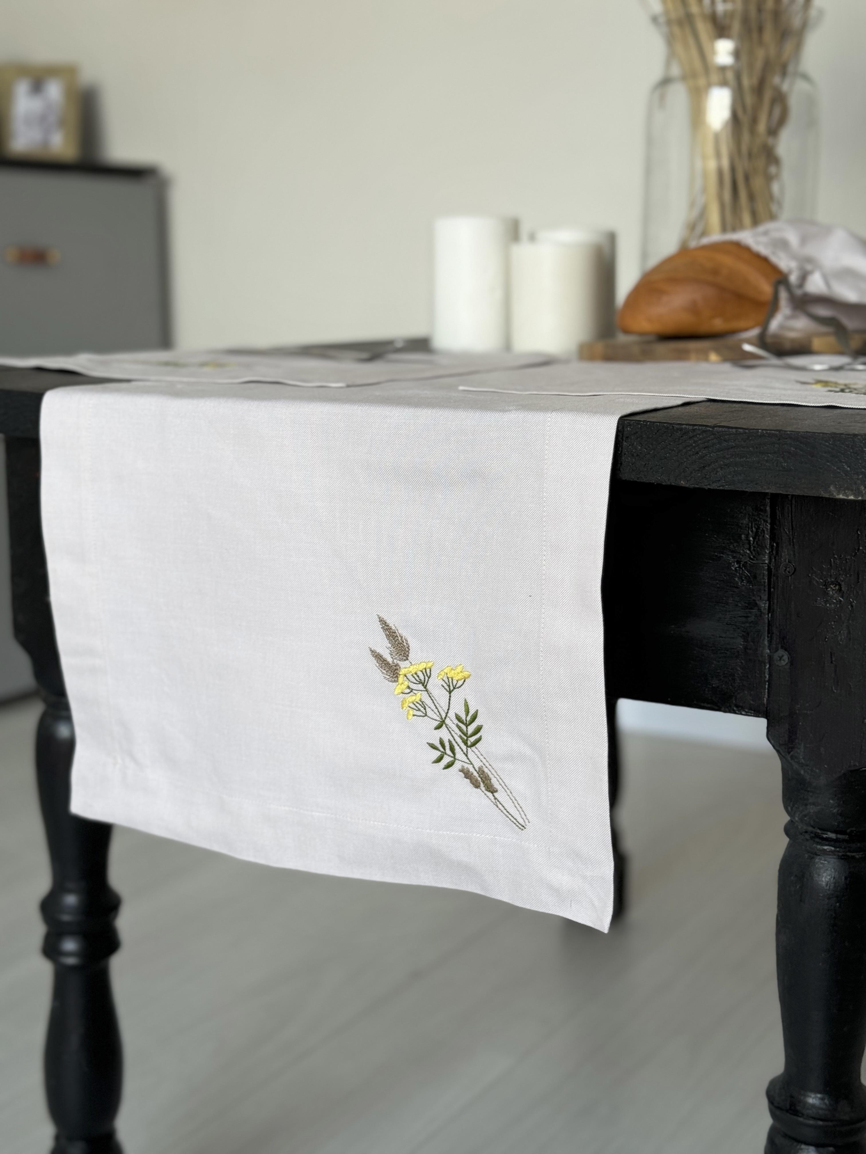 Набор для сервировки стола дорожка/салфетки с вышивкой Пижма (29918531) - фото 2 Набор для сервировки стола дорожка/салфетки с вышивкой Пижма (29918531) - фото 2