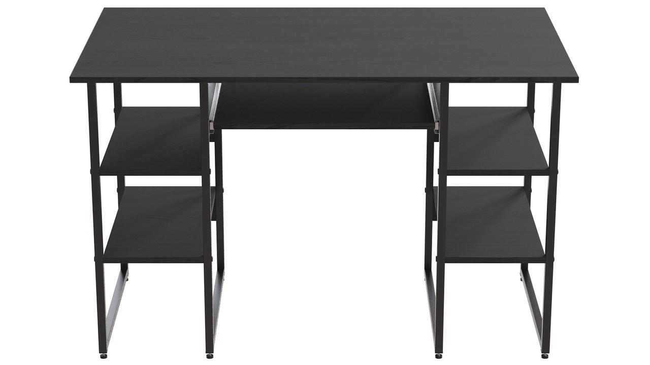 Комп'ютерний стіл Ferrum-decor Тім ДСП 32 мм 75x140x70 см Чорний/Сосна Кембра (FRD-103989) - фото 3 Комп'ютерний стіл Ferrum-decor Тім ДСП 32 мм 75x140x70 см Чорний/Сосна Кембра (FRD-103989) - фото 3