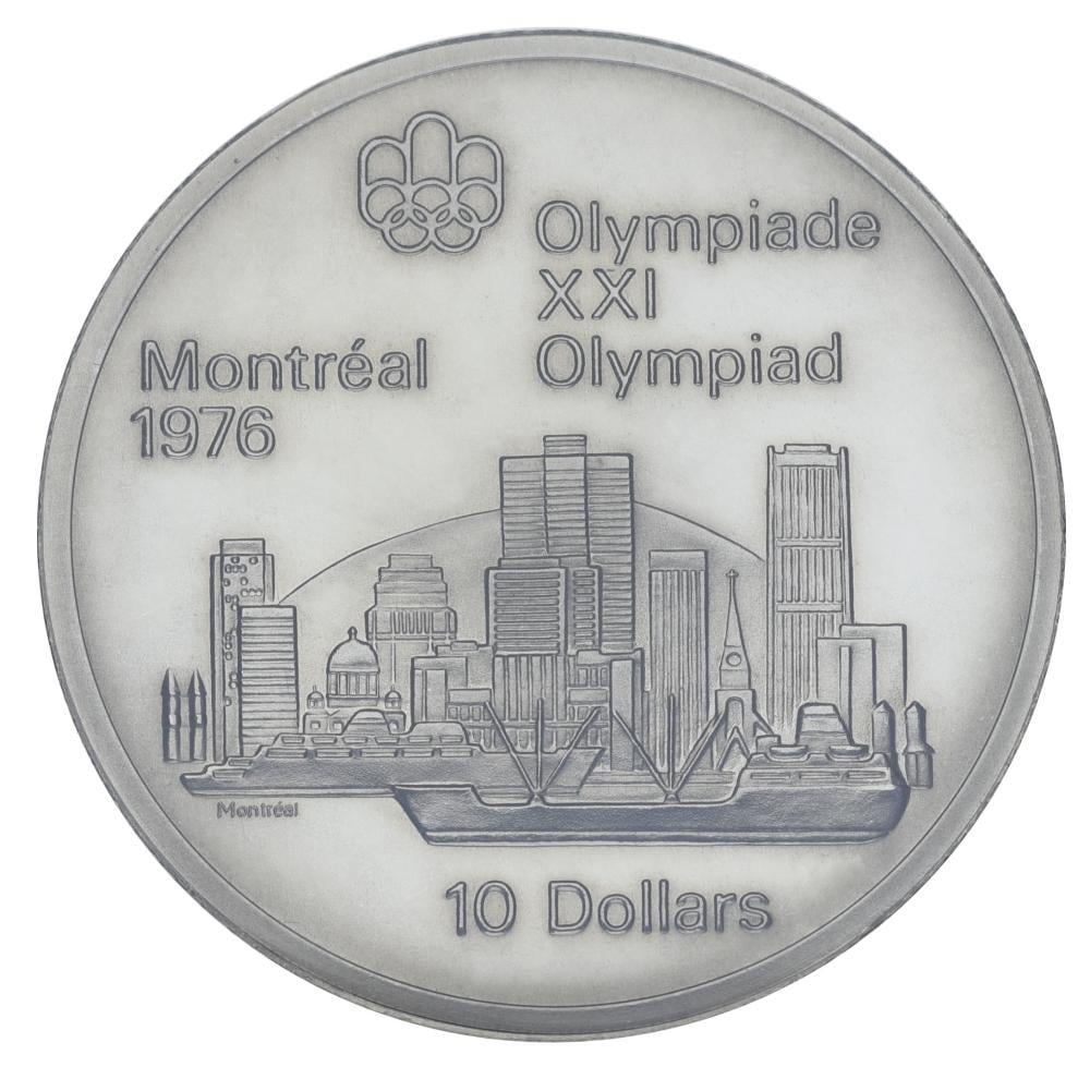 Коллекционная монета Канада 10 долларов 1973 серебро UNC XXI летние Олимпийские игры 1976 года в Монреале-Монреаль (М22576)