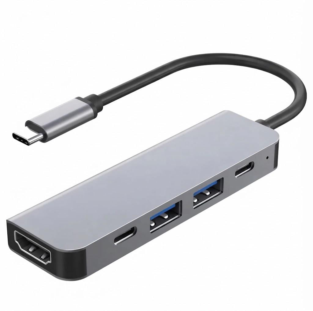 USB-хаб 3.0 конвертер HDMI 4K SmartGo HUC 5 в 1 Док-станция (2527398436)