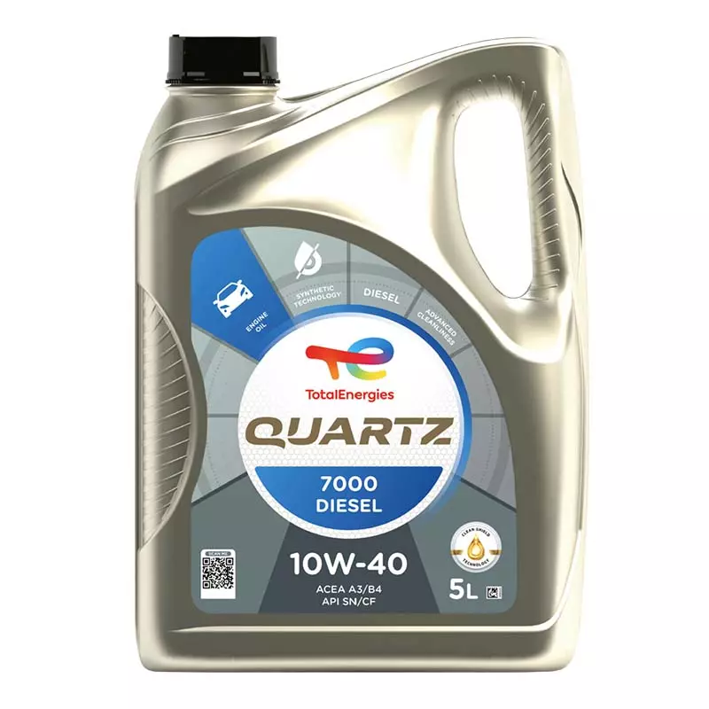 Моторное масло Total Quartz 7000 Diesel A3/B4 SL/CF 10W-40 5 л (216681)