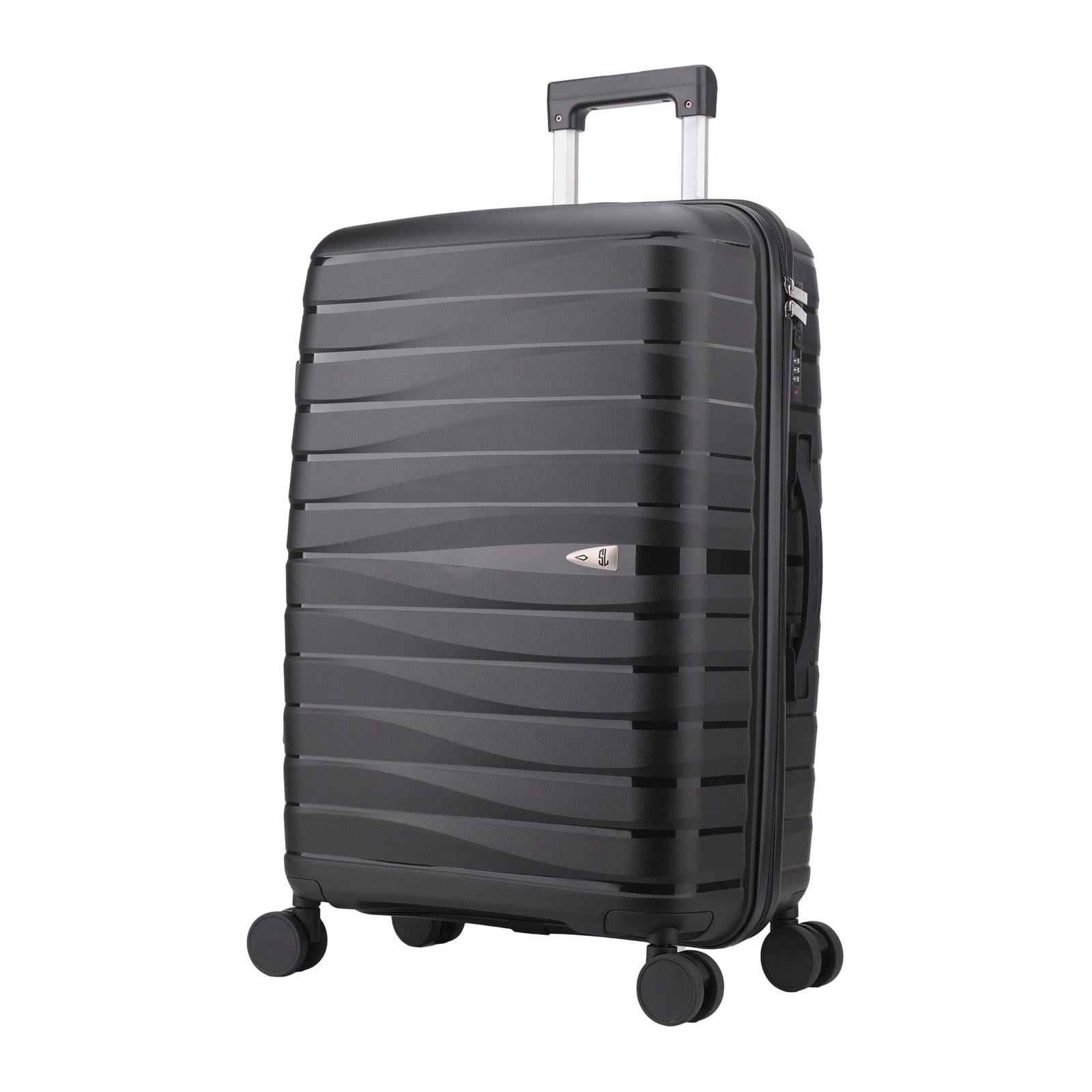 Валіза середній SEMI LINE 24" поліпропілен Чорний