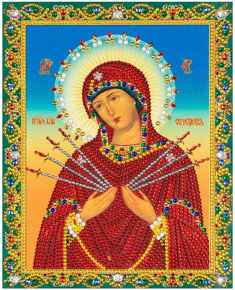 Алмазная Мозаика Emerald Craft Икона Богородица в красном 25x30 см (23928)