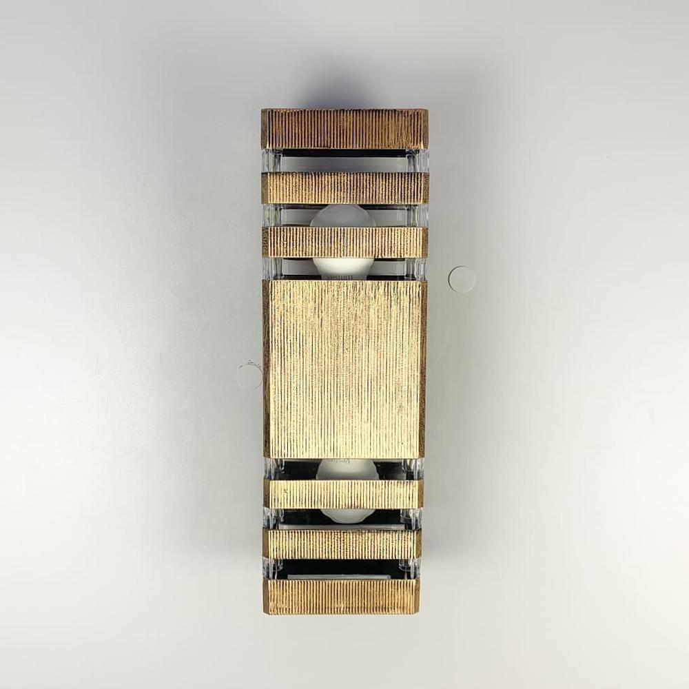 Світильник вуличний настінний на 2 лампочки Застаріле золото (8024-2W BG) - фото 4 Світильник вуличний настінний на 2 лампочки Застаріле золото (8024-2W BG) - фото 4