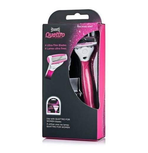 Станок для бритья Wilkinson Sword Quattro For Women и держатель на присоске (30249848)
