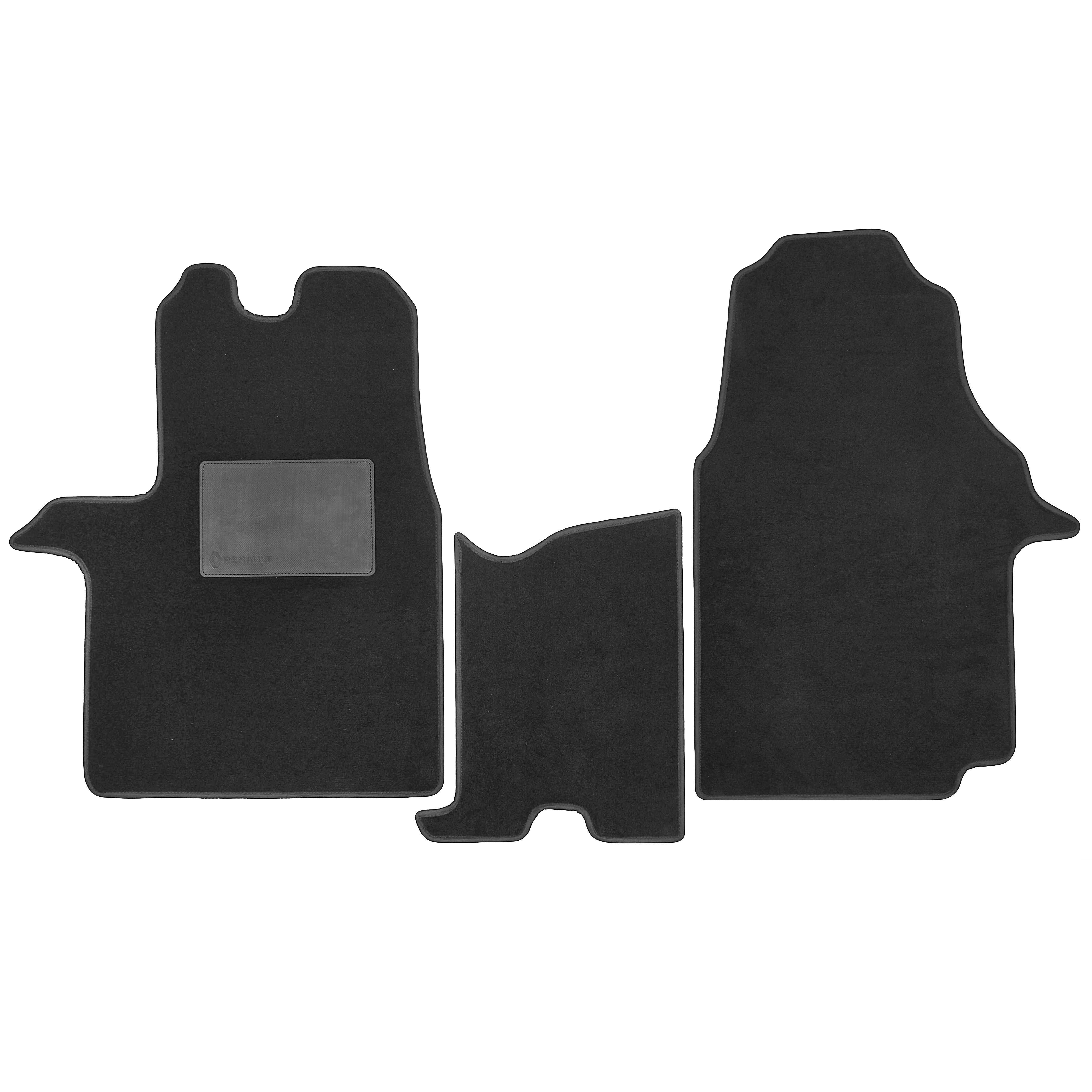 Коврики в салон передние для Renault Trafic '15- текстильные Черный (165444)