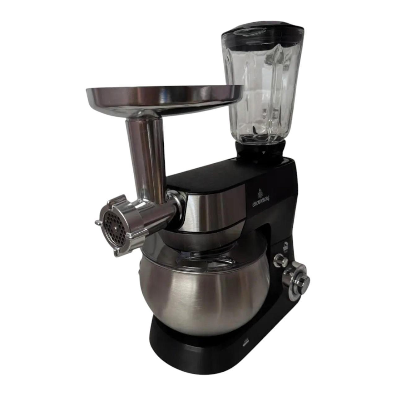 Комбайн кухонний Crownberg CB-3409 кухонна машина з місткою чашею та імпульсним режимом 2600 Вт 5 л (є309) - фото 2 Комбайн кухонний Crownberg CB-3409 кухонна машина з місткою чашею та імпульсним режимом 2600 Вт 5 л (є309) - фото 2