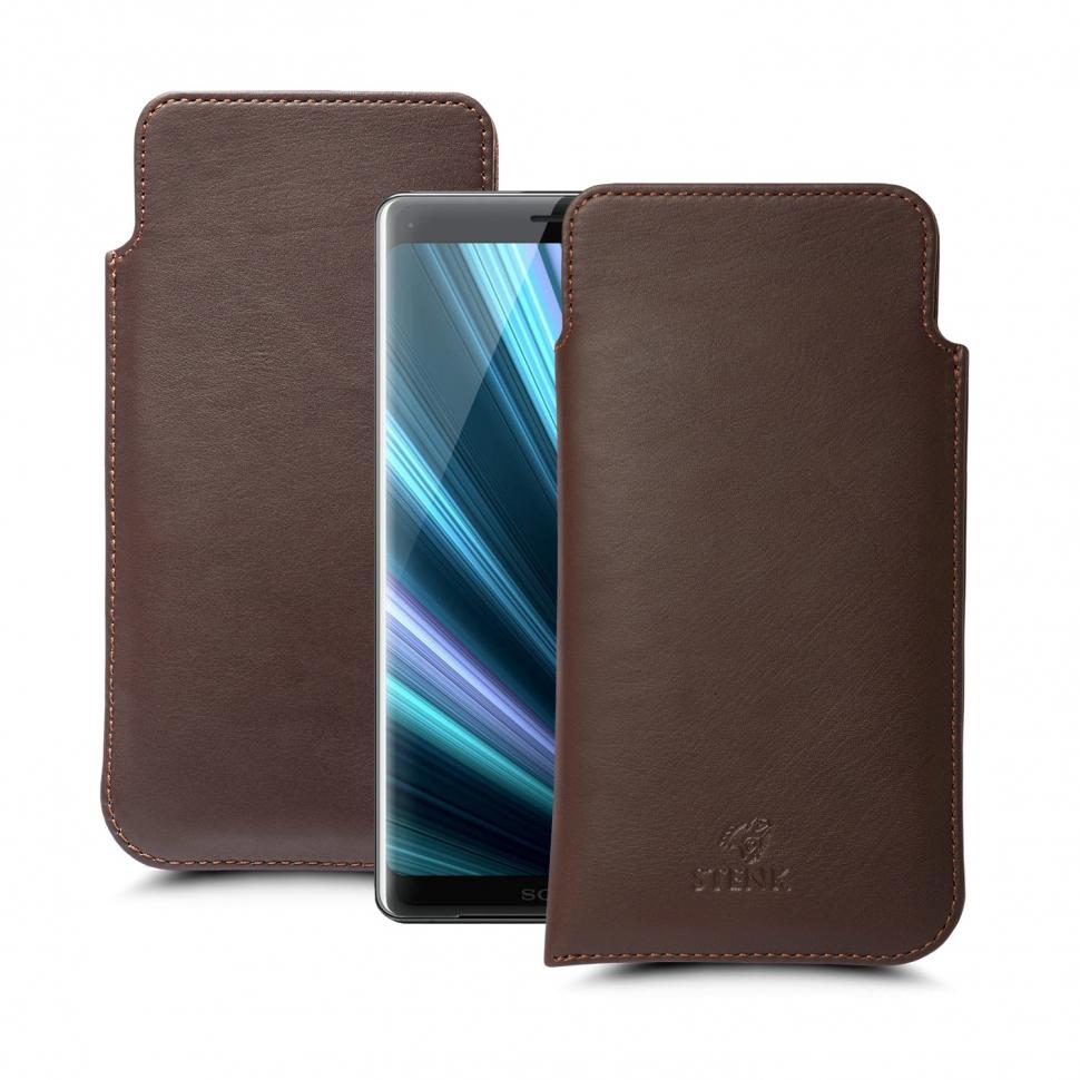 Футляр Stenk Elegance для Sony Xperia XZ3 Коричневый (63037)