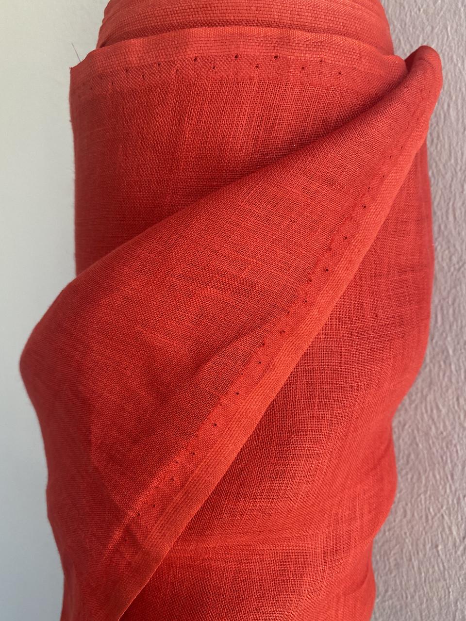 Ткань LINEN PLUS 100% лен 150 см 1/17 Красный - фото 5 Ткань LINEN PLUS 100% лен 150 см 1/17 Красный - фото 5
