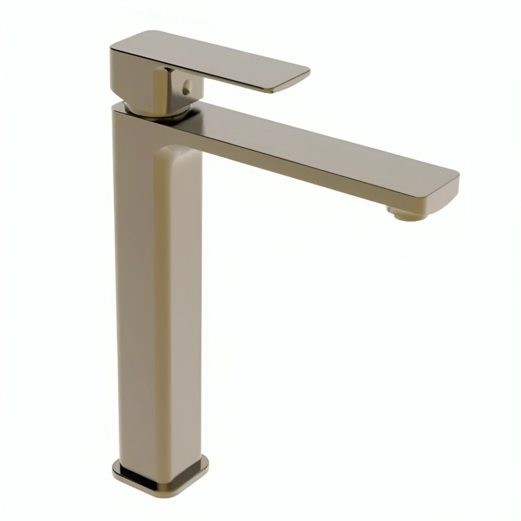 Змішувач для умивальника високий Haiba KUBUS 001 HIGH BRUSHED Gold (HB9623)