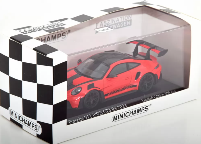 Модель автомобіля Minichamps Porsche 911/992 GT3 RS 2023 Weissach Package 1:43 Red/Black (413062108) - фото 3