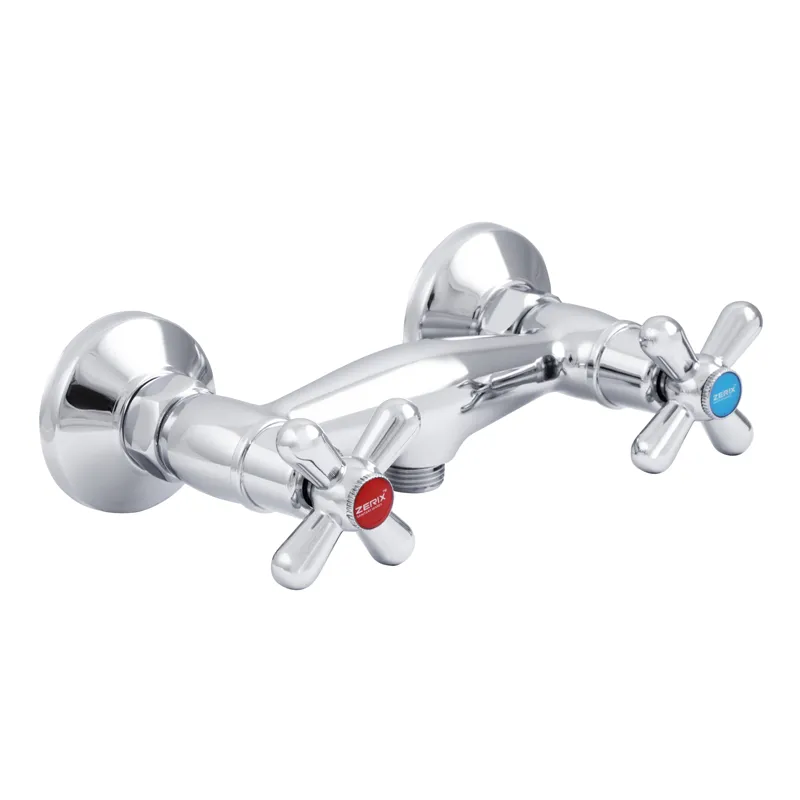 Смеситель для душа Zerix TMK5 725 из силумина Стальной (ZX0207)