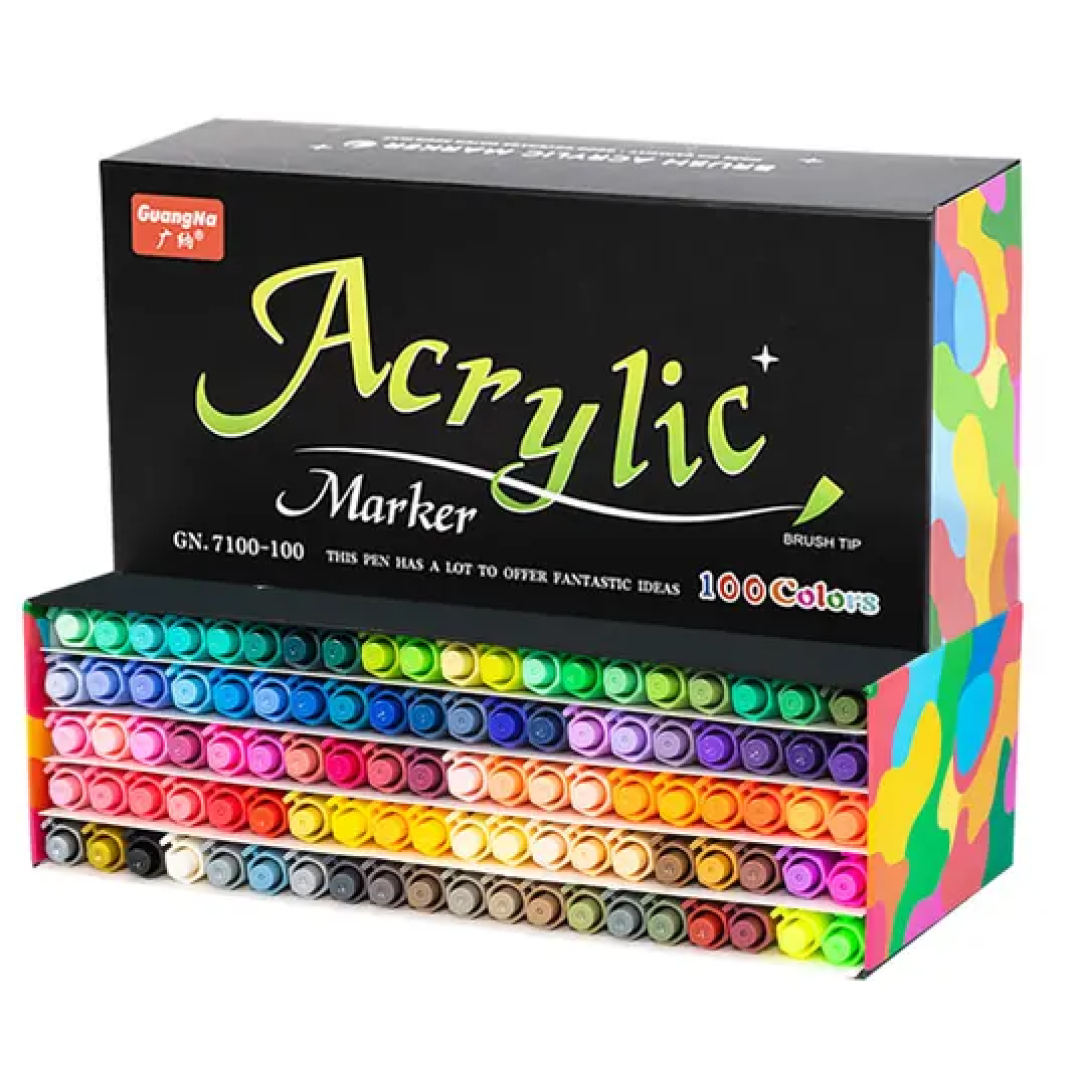Маркер акриловый GuangNa Acrylic Marker GN.7100 100 шт. (am100)