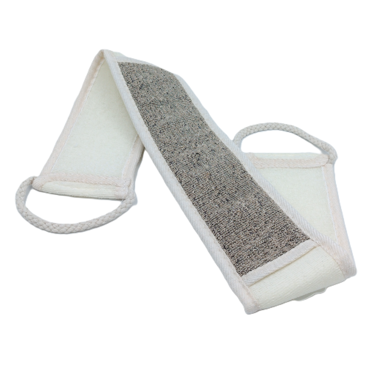 Мочалка натуральна Luxyart кактусове волокно 68 см із ручками (QS-1099)