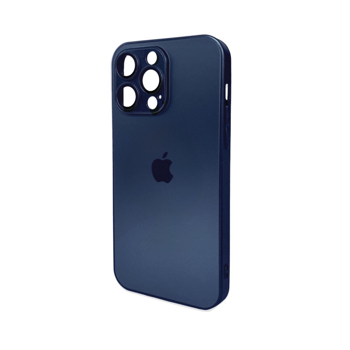 Противоударный чехол для Apple iPhone 14 Pro Max AG Glass Matt Frame Color / Navy Blue