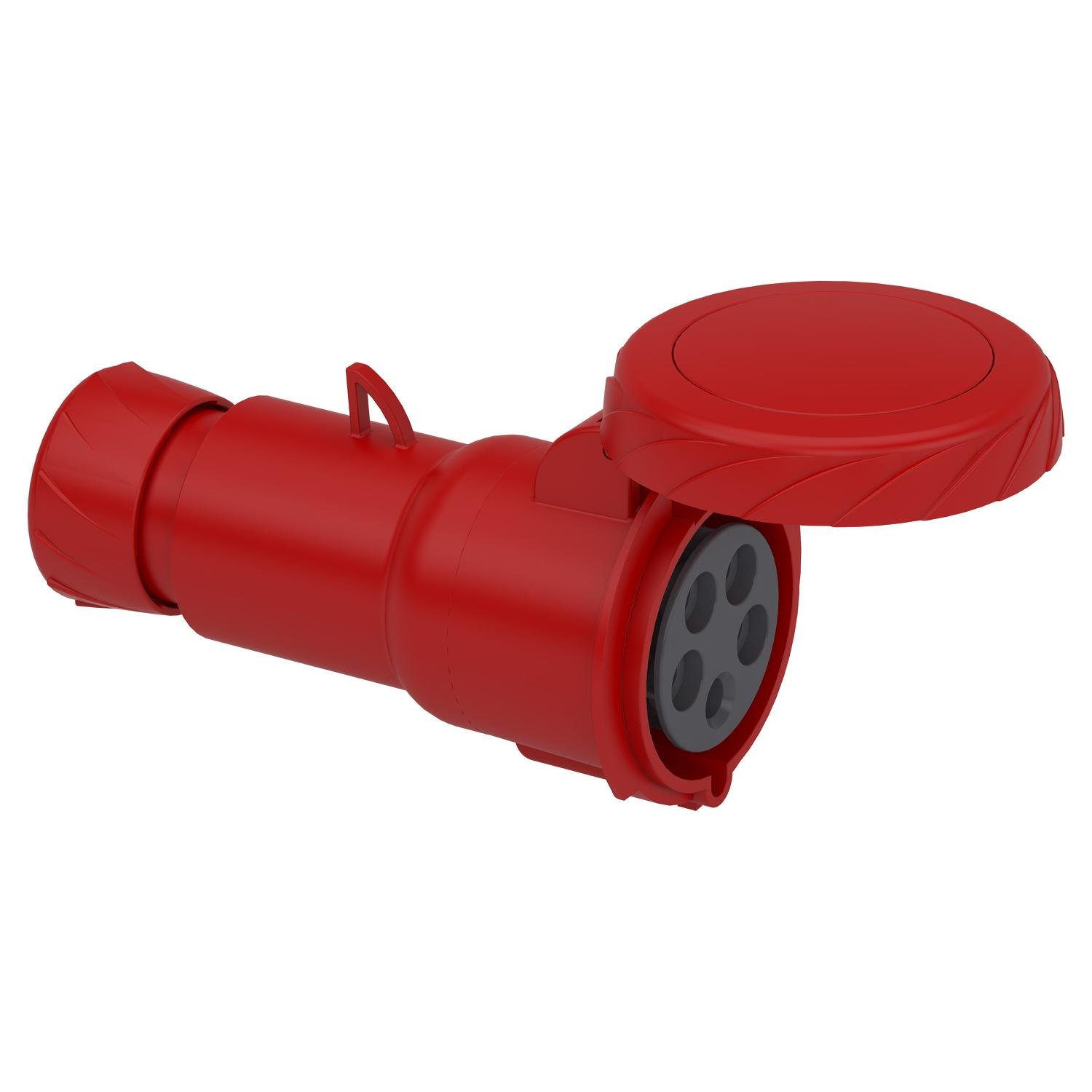 Силовая розетка Schneider Electric Mureva 3P+N+E 32А 415 В переносная IP67 Красный (PKY32M735)