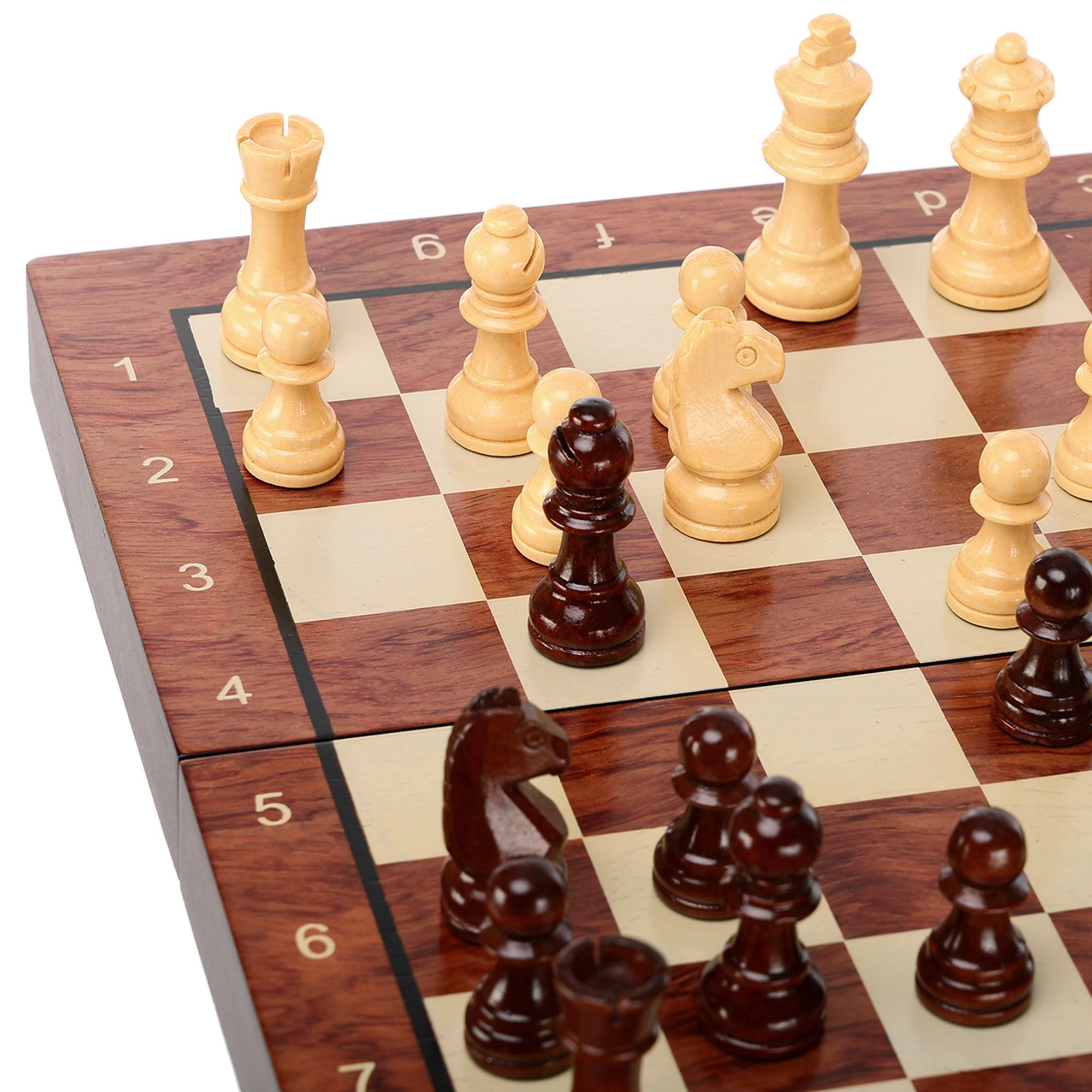 Шахи ZOOCEN FL334 дерев'яні 34х34х2,75 см (FL334) - фото 4 Шахи ZOOCEN FL334 дерев'яні 34х34х2,75 см (FL334) - фото 4