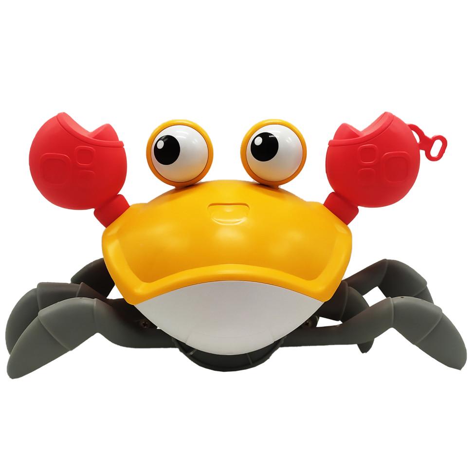 Игрушка детская SUNROZ QC03Y Краб заводной Оранжевый (SunR34402s45599)