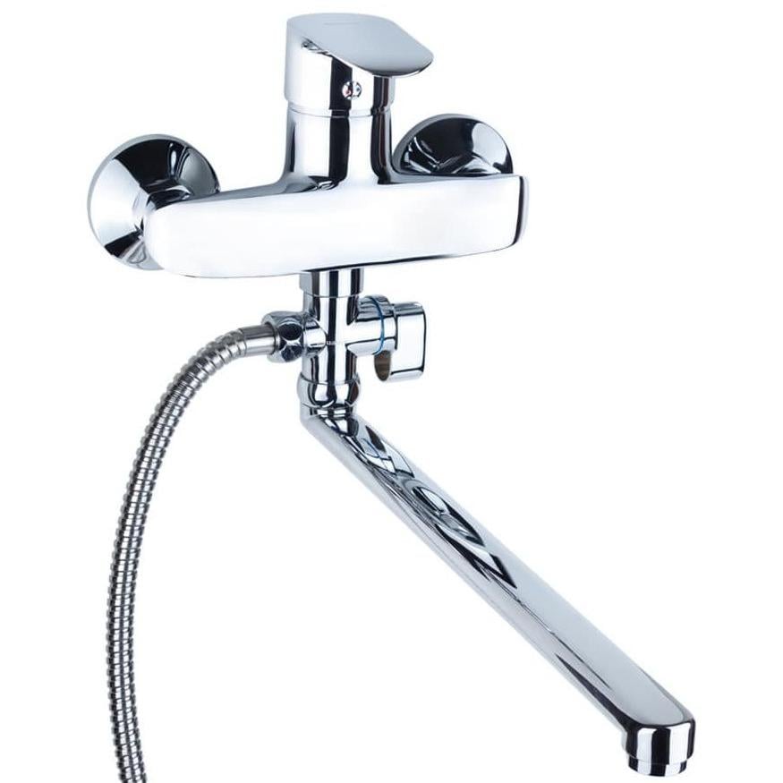 Змішувач для ванної AQUATICA KN-3C228C 9738230 одноважільний Хром (222501)