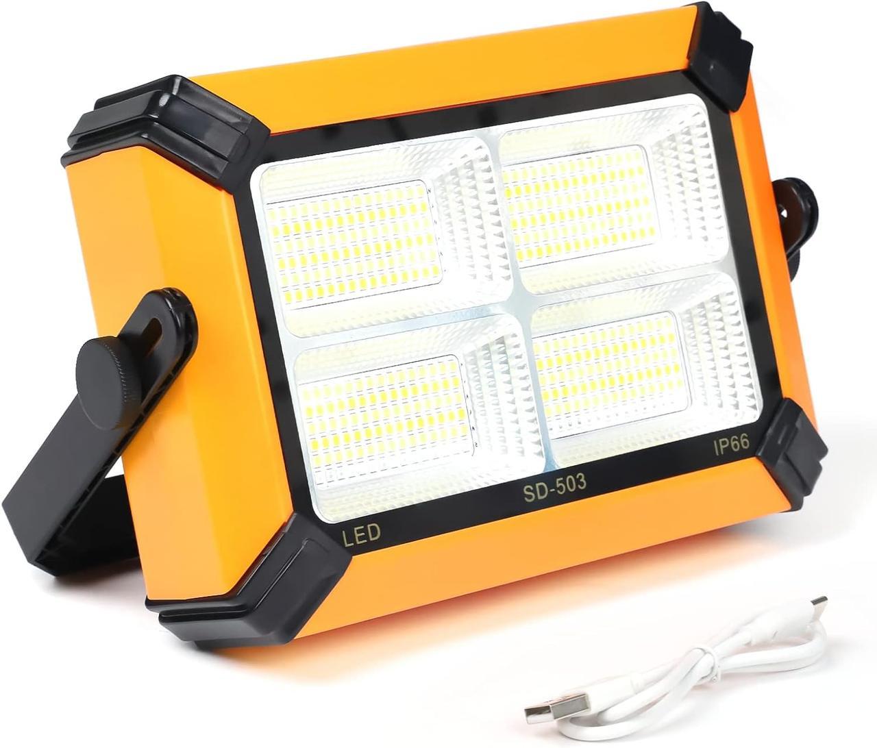 Фонарь LED аккумуляторный UKC 881 30W с солнечной батареей Yellow (784779880)