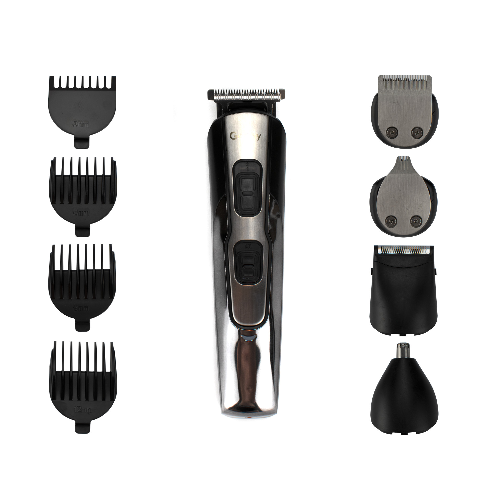 Набір для підстригання 10-в-1 Geemy GM-592, Black - фото 4 Набір для підстригання 10-в-1 Geemy GM-592, Black - фото 4