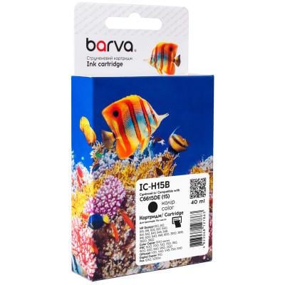 Картридж Barva HP 15 Black/C6615DE 40 мл (IC-H15B) Картридж Barva HP 15 Black/C6615DE 40 мл (IC-H15B)