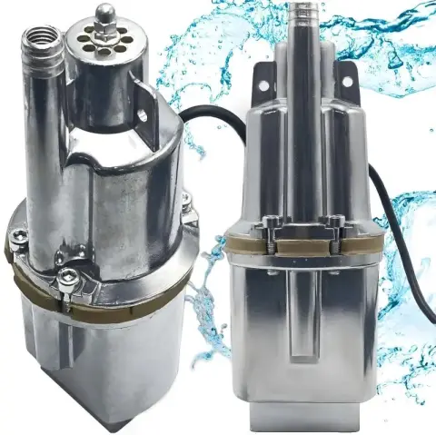 Насос вібраційний для свердловини одноклапанний з верхнім парканом води ukc (90405) - фото 4