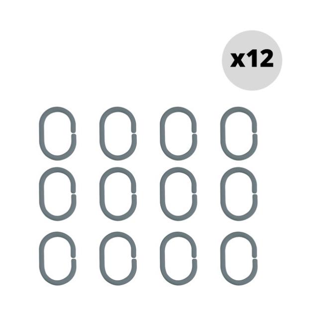 Кольцо для шторки Spirella C-Minor 12 шт. Серый (10.19937) - фото 2 Кольцо для шторки Spirella C-Minor 12 шт. Серый (10.19937) - фото 2
