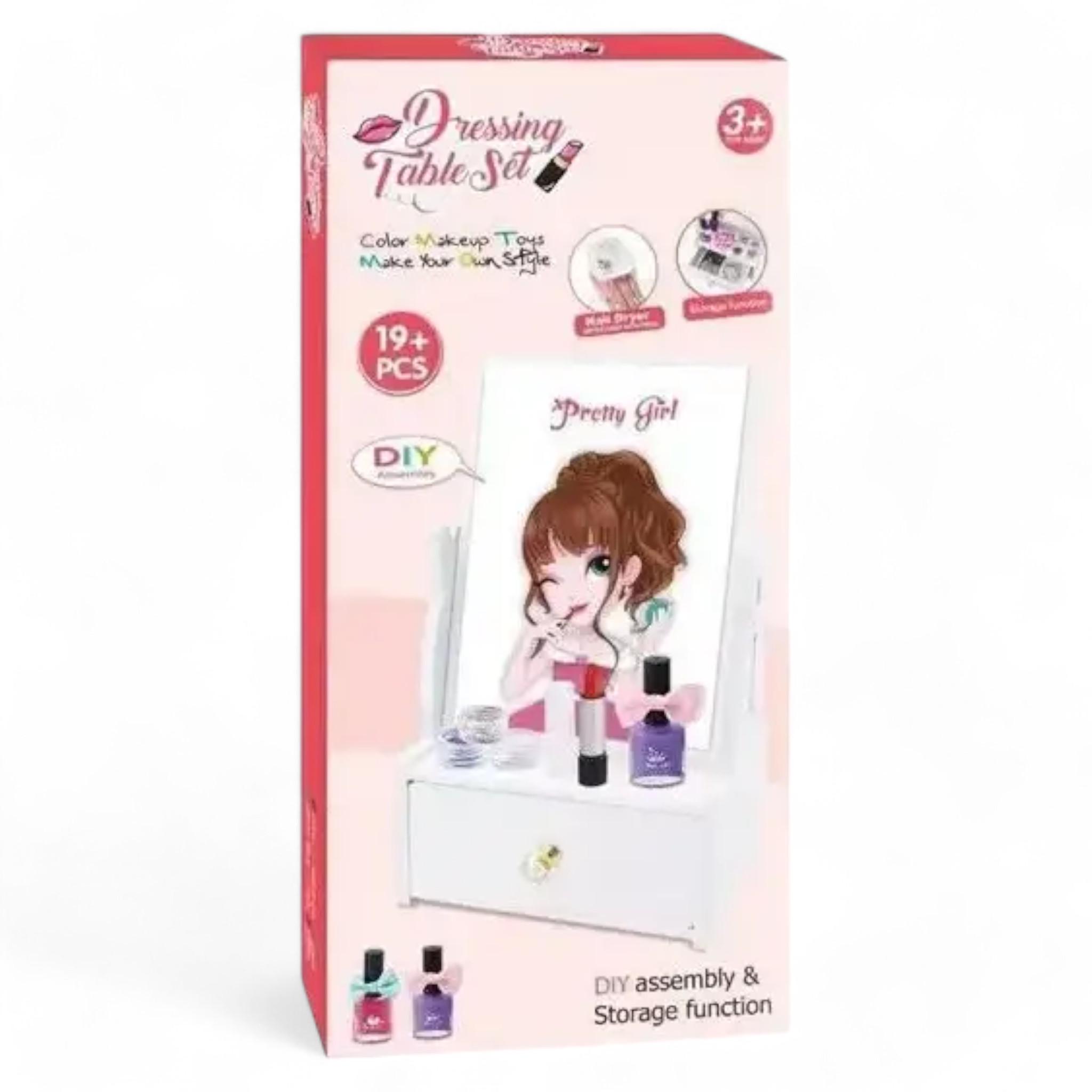 Игровой набор DIY Dressing Table Set настольный органайзер туалетный столик 21 элемент (G_769-6) - фото 4