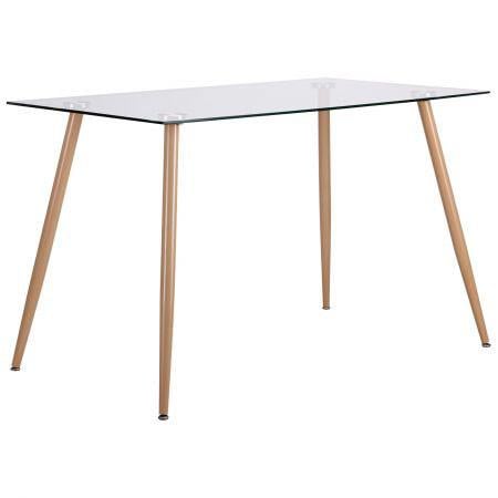 Стіл обідній Умберто прозоре cкло Бук (521259)