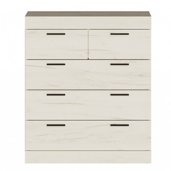 Комод Еверест Соната-3 80х38х94 см Крафт белый (15022)