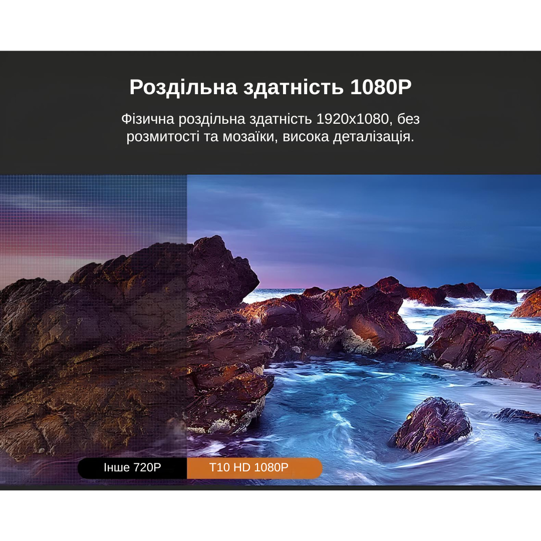 Проектор XON SmartView T10/Full HD 1920х1080P/3600Lm Білий (XVAA1910BB 726) - фото 7 Проектор XON SmartView T10/Full HD 1920х1080P/3600Lm Білий (XVAA1910BB 726) - фото 7