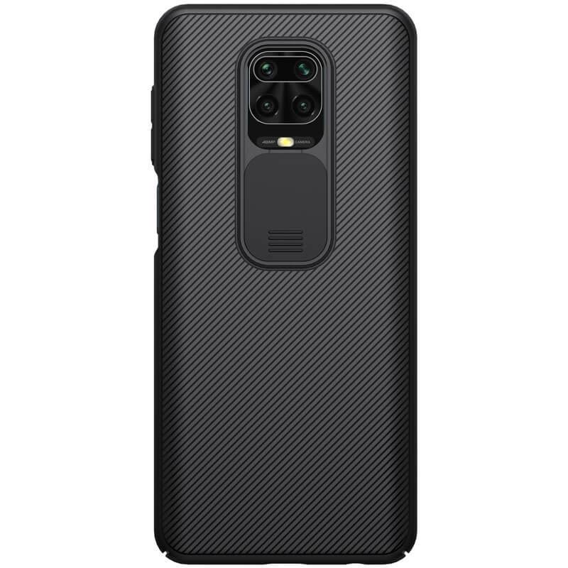 Карбоновая накладка Nillkin Camshield (шторка на камеру) для Xiaomi Redmi Note 9s/9 Pro/9 Pro Max Черный/Black - фото 2