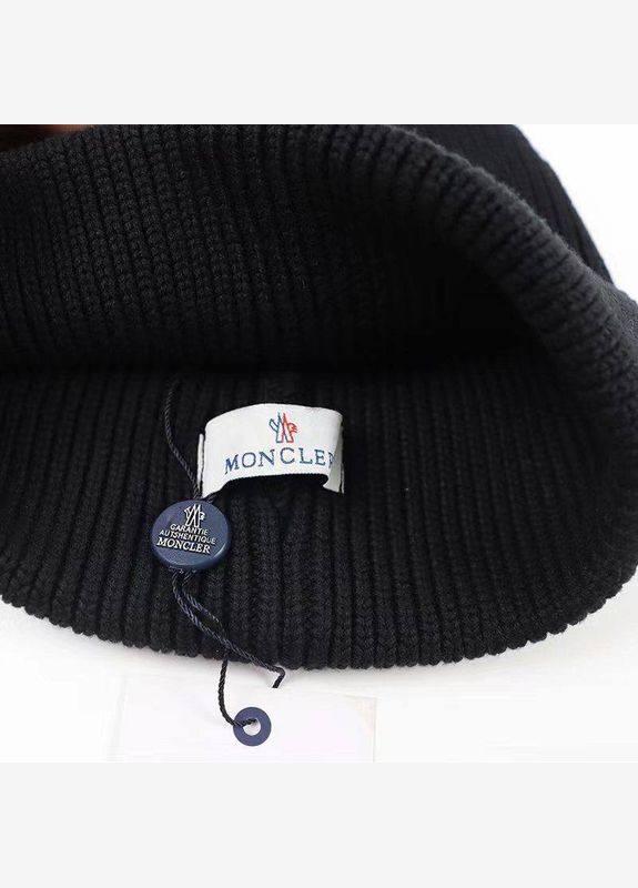 Шапка Moncler Черный (HAT-MON-005-BLK) - фото 3