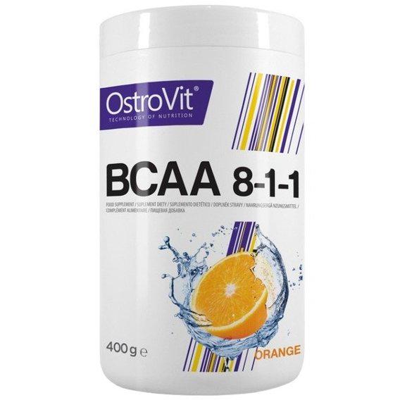 Аминокислота BCAA для спорта OstroVit BCAA 8-1-1 400 г 40 порций Pure - фото 1