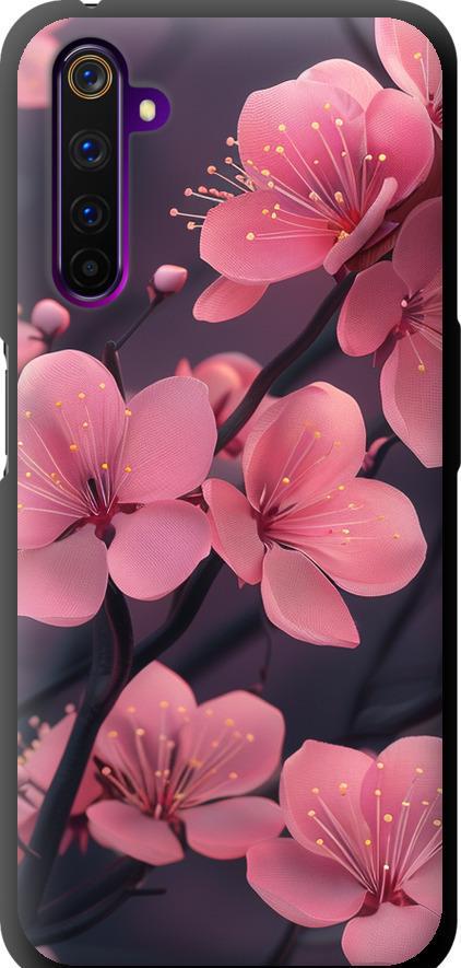 Чехол на Realme 6 Pro Пурпурная сакура (6075b-1893-42517)