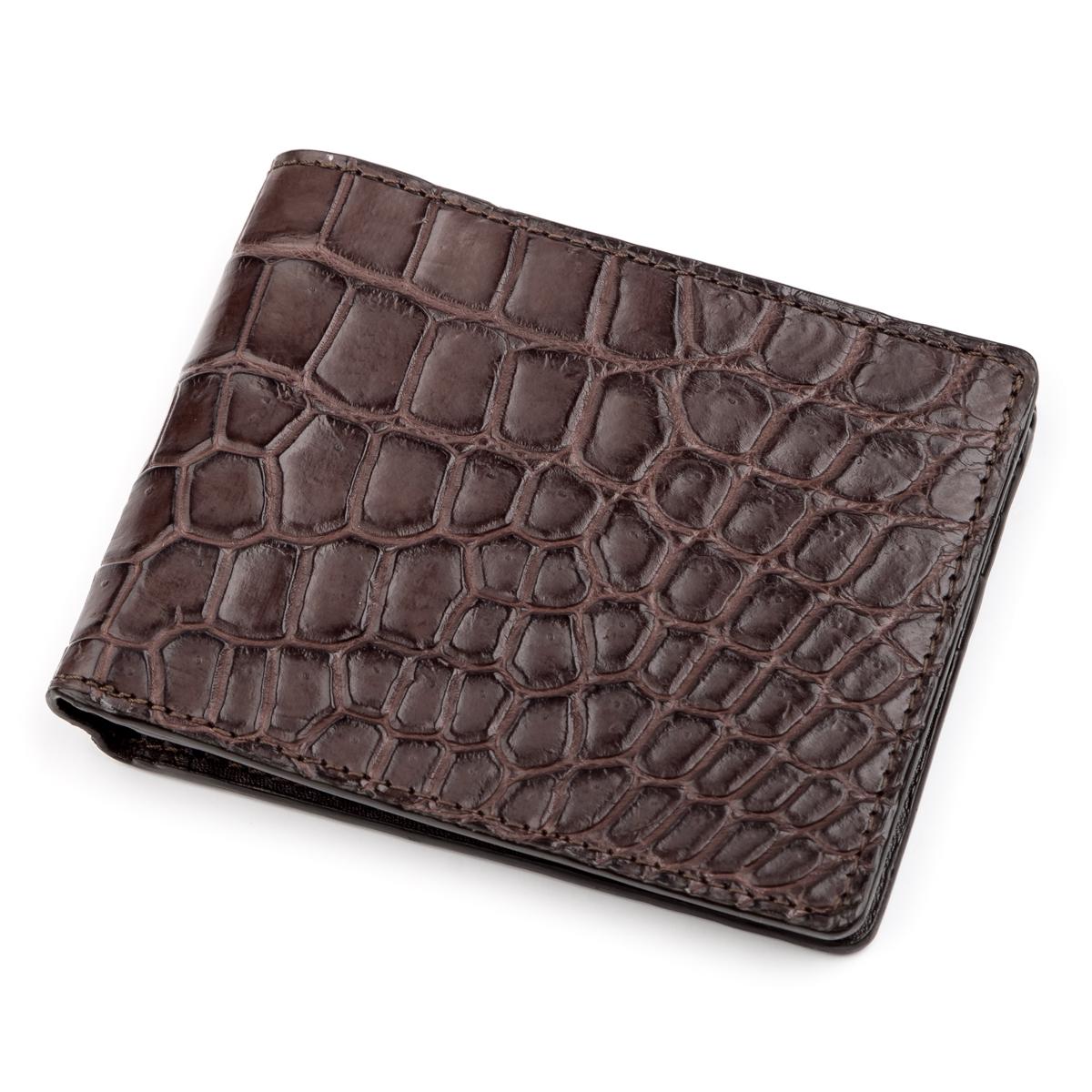 Кошелек Crocodile leather 18234 кожа Коричневый (23283)