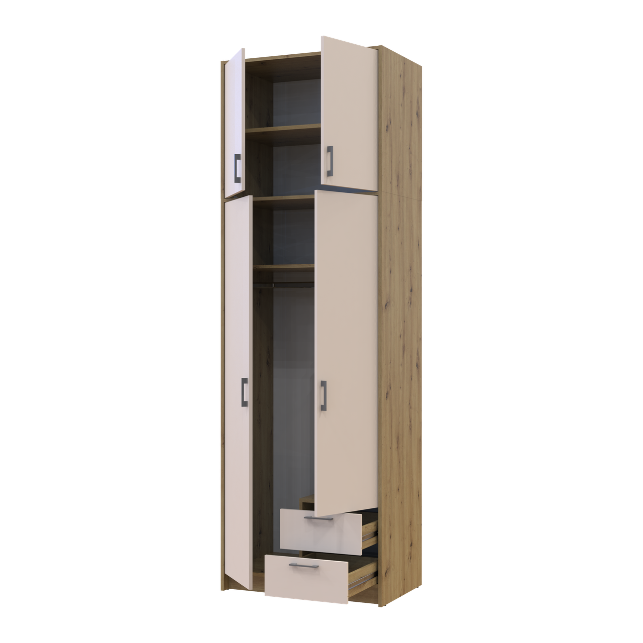 Антресоль висока Doros Ронді 2 ДСП 82х52х65 см Дуб Артізан/Кашемір (41516181) - фото 6 Антресоль висока Doros Ронді 2 ДСП 82х52х65 см Дуб Артізан/Кашемір (41516181) - фото 6