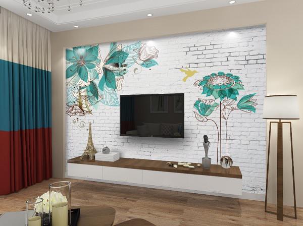 Фотообои 3D флизелиновые цветочные для спальни/зала/кухни Бирюзовые цветы Фотообои 3D флизелиновые цветочные для спальни/зала/кухни Бирюзовые цветы