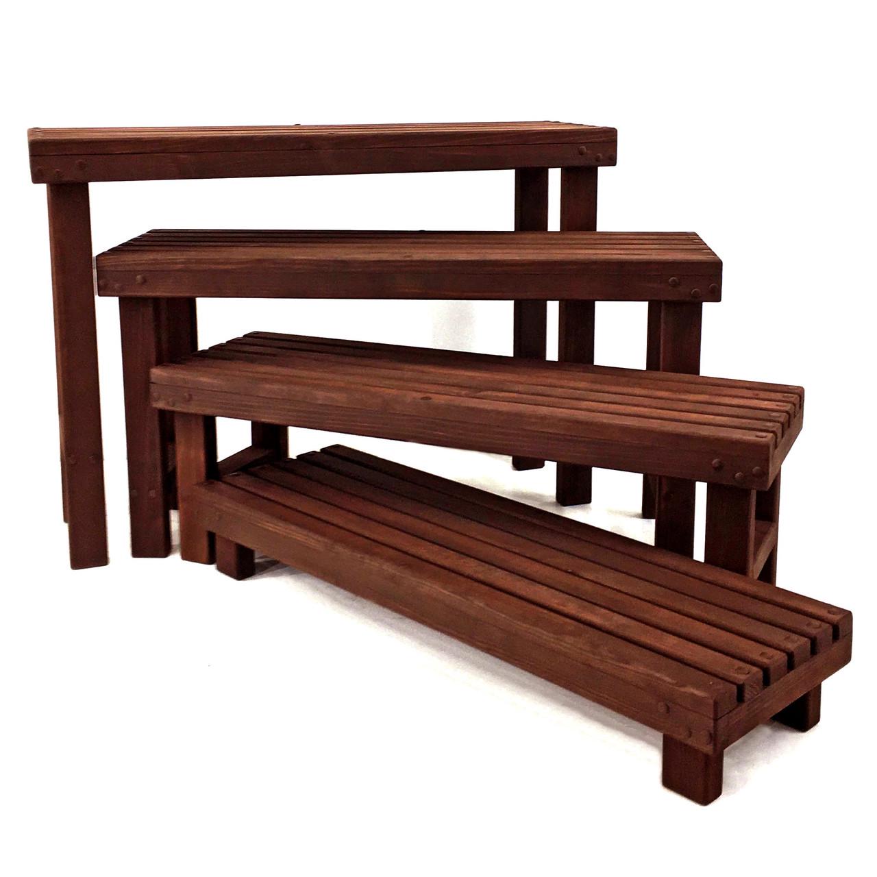 Подставка для цветов из дерева Крузейро 100 см 4 шт. Савоярди (ЦВД-01011815) Подставка для цветов из дерева Крузейро 100 см 4 шт. Савоярди (ЦВД-01011815)