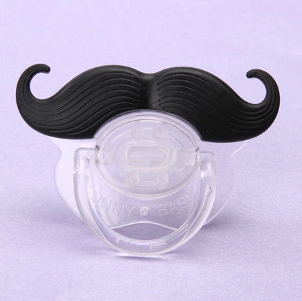 Ортодонтическая силиконовая пустышка соска Чепурные усы Черный (14-54-1119-ЧЧ)
