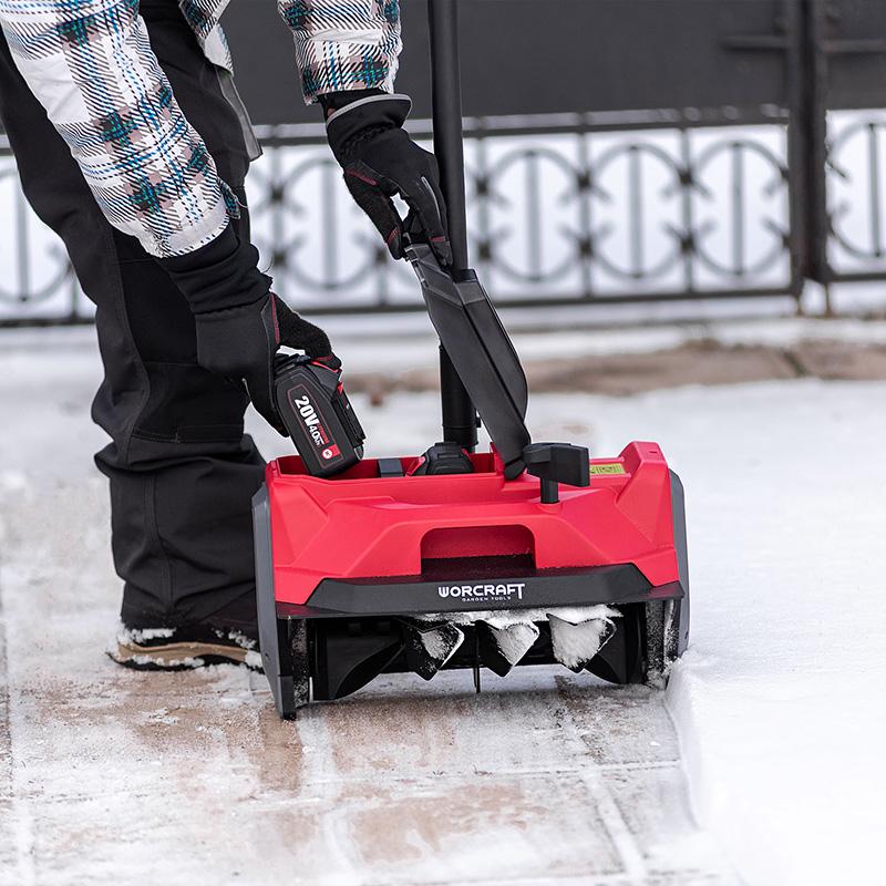 Снегоуборщик аккумуляторный бесщеточный Worcraft CST-S40LiB с аккумуляторами 2,4А и зарадным (43218) - фото 15