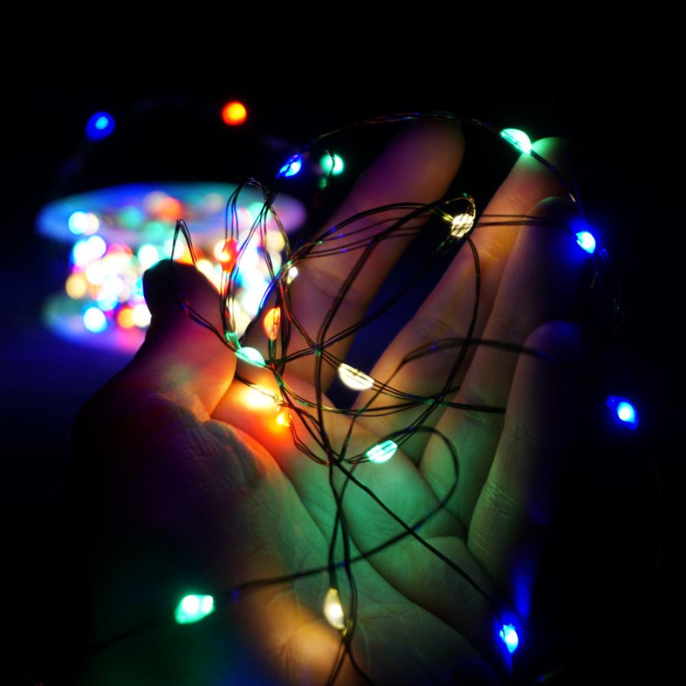 Гирлянда роса Sofi3D с пультом 40 м 400 Led Разноцветный (40m-rgb-gr) - фото 3